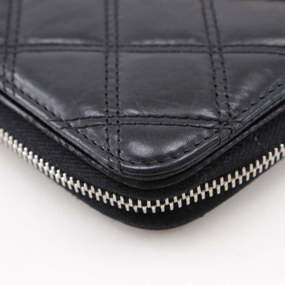 CHANEL Authentic Black Lambskin Leather Wallet - Picture 4 of 16